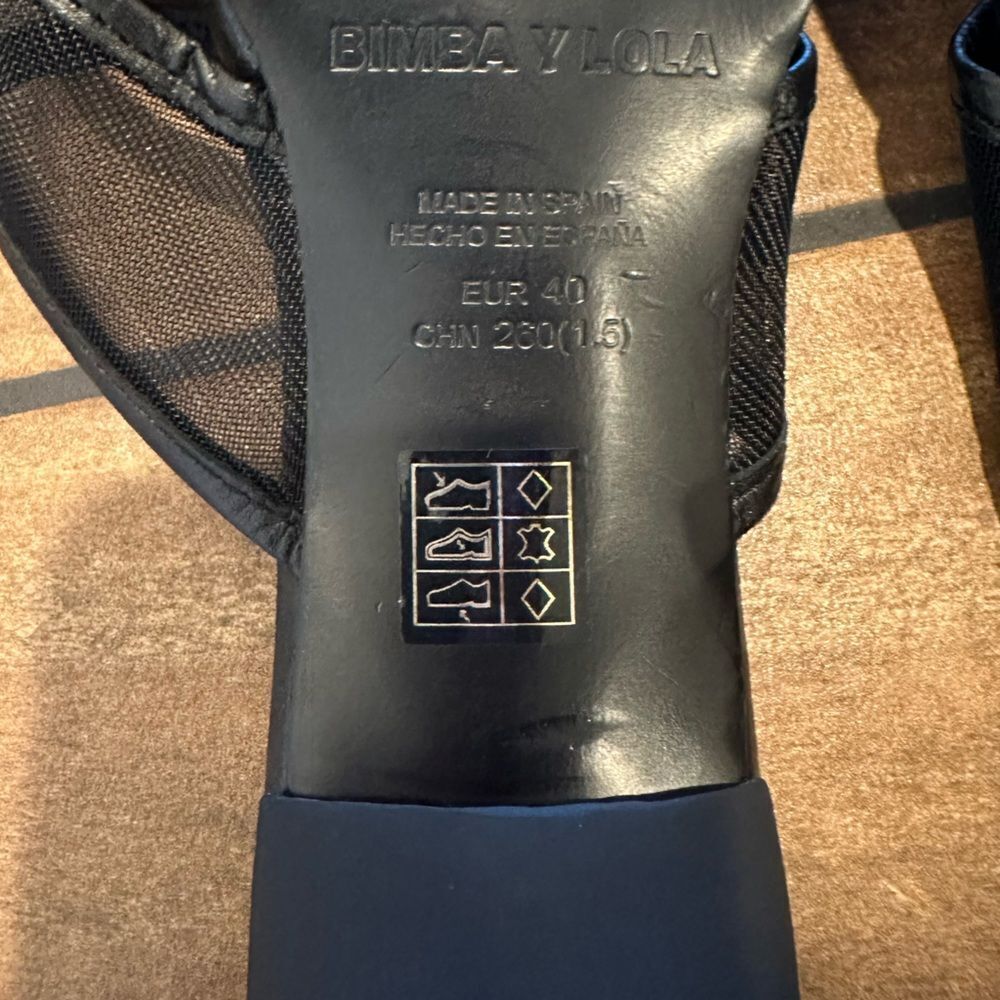 Bimba Y Lola mesh-strap high heel leather sandals - Picture 5 of 5